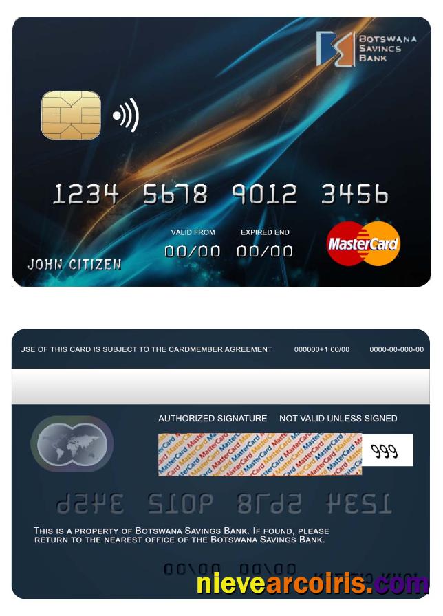 Botswana Savings bank mastercard